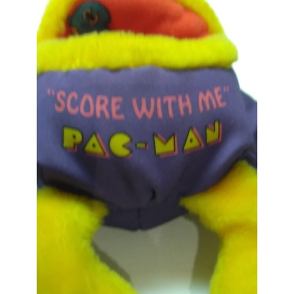 Vintage Knickerbocker PAC-Man 8” Stuffed Toy Plush “Score With Me” 1980s - Picture 6 of 6